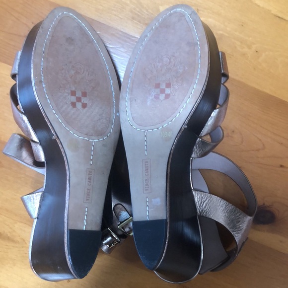 Vince Camuto Rose gold platform sandals size 10 - Picture 6 of 9